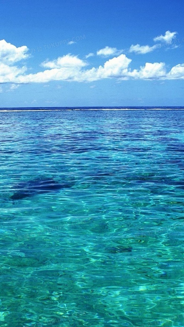 蓝天白云大海h5背景背景图片素材免费下载 熊猫办公