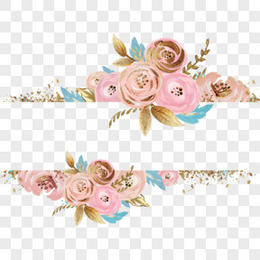 水彩花边图片 水彩花边素材 水彩花边png大全下载 熊猫办公