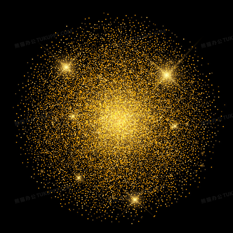 金色星空素材背景背景图片素材免费下载 金色素材背景 3750 3750像素 熊猫办公