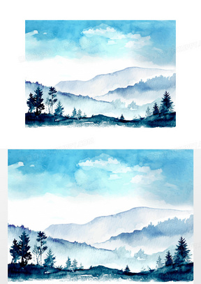 水彩风景背景背景图片素材免费下载 熊猫办公 水彩风景背景背景图片素材免费下载 熊猫办公