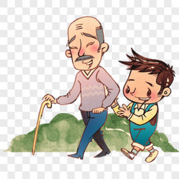 卡通手绘男士扶额头抑郁难过人物png图片素材下载_卡通