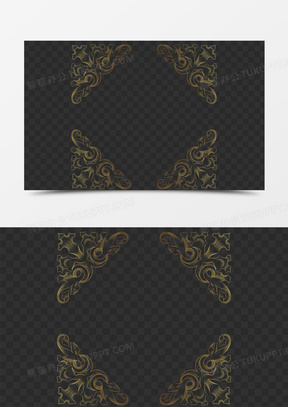 四角边框素材 四角边框图片 四角边框素材图片下载 熊猫办公