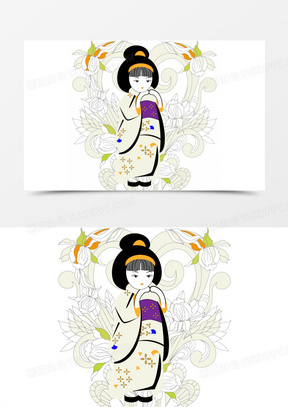 和服素材 和服图片 和服素材图片下载 熊猫办公