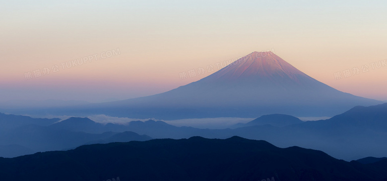 富士山背景图片素材免费下载 熊猫办公