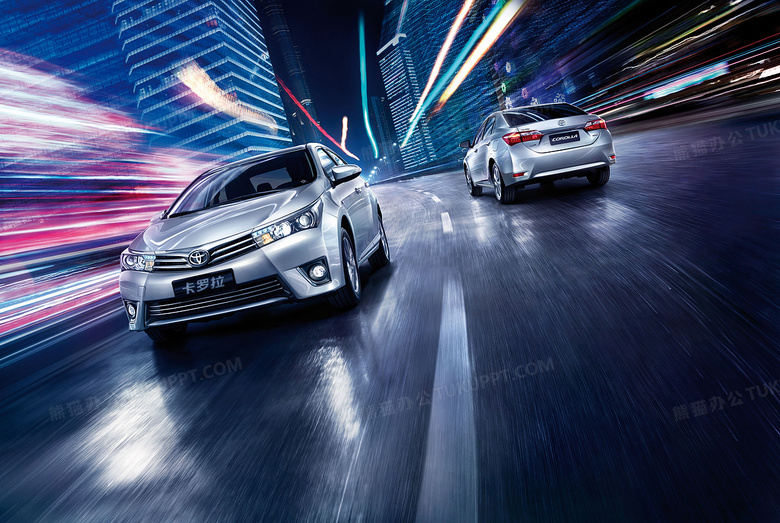 卡罗拉汽车广告背景素材背景图片素材免费下载 熊猫办公