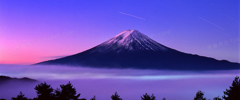 日本富士山夜景美景背景背景图片素材免费下载 夜景背景 19 800像素 熊猫办公