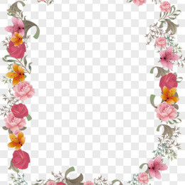 水彩花边框图片 水彩花边框素材 水彩花边框免费png大全下载 熊猫办公