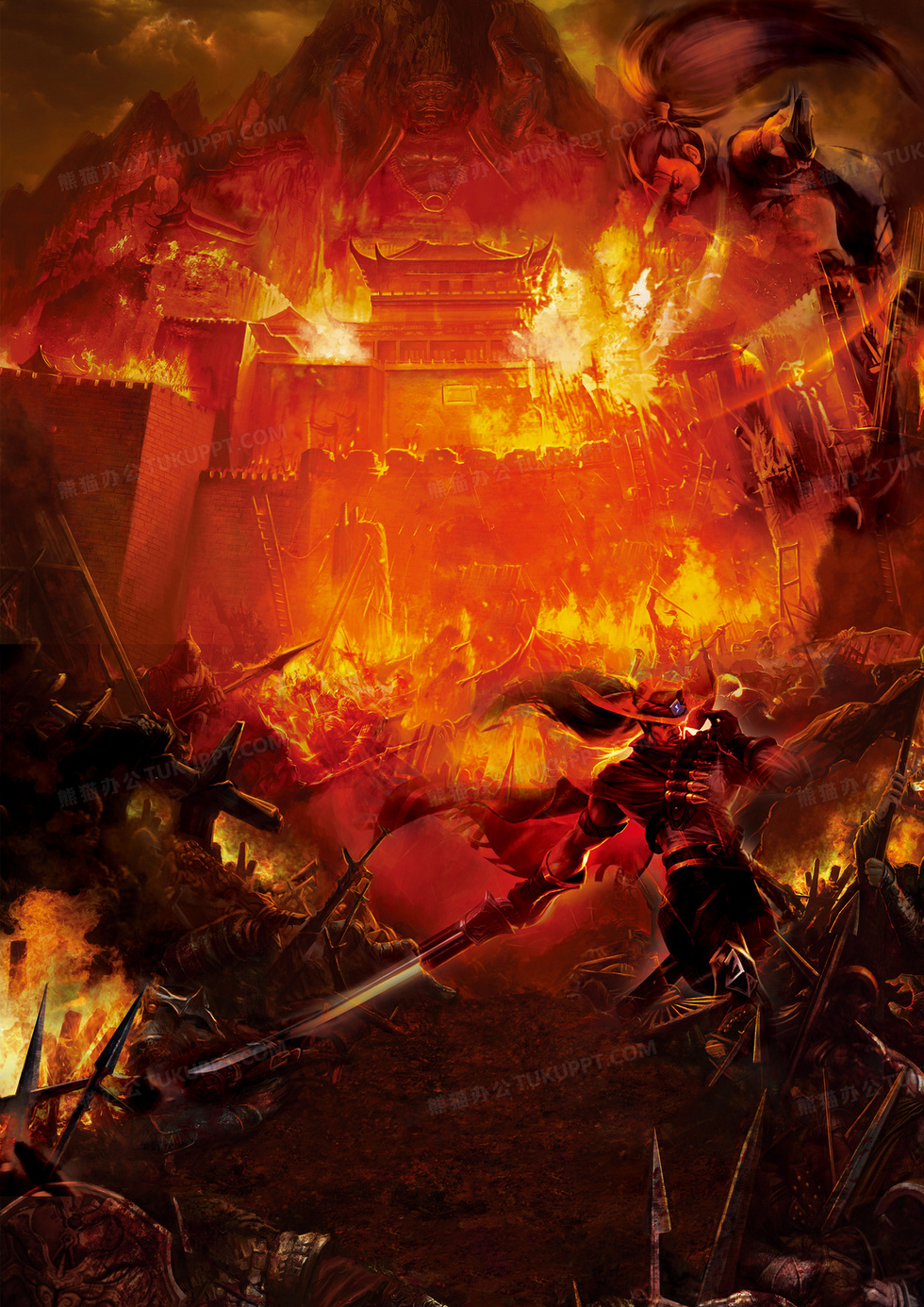 激烈战争背景背景图片素材免费下载_熊猫办公