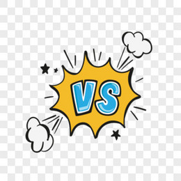 vs对决扁平简约字体设计