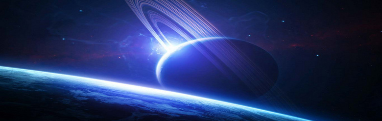科幻黑蓝星空星球背景背景图片素材免费下载_熊猫办公