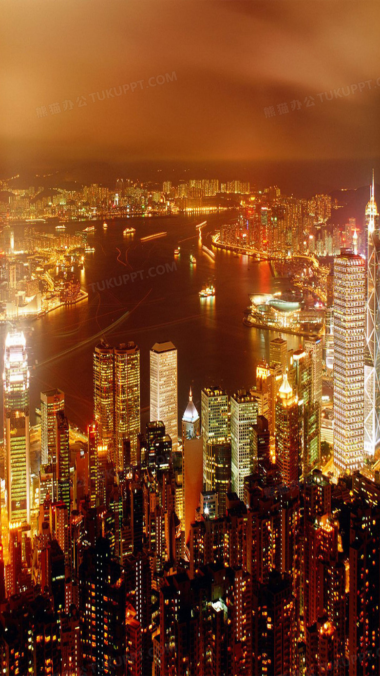 香港夜景素材欣赏背景图片素材免费下载 香港背景 1080 19像素 熊猫办公