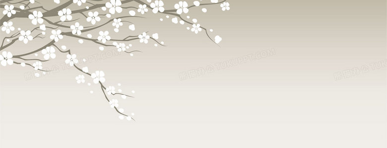 日式手绘小清新樱花背景