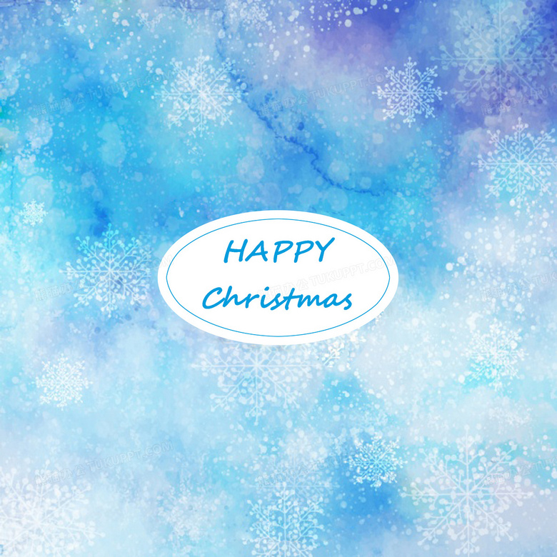 蓝色圣诞节雪花背景背景图片素材免费下载 熊猫办公