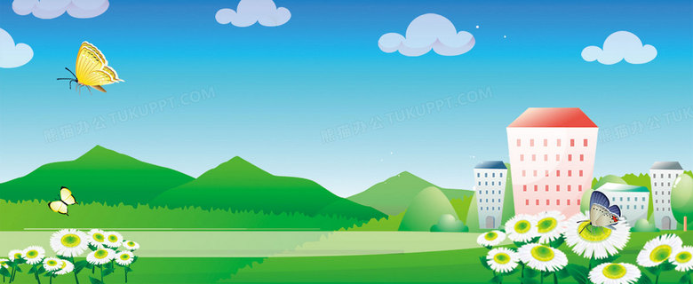 卡通学校背景背景图片素材免费下载 卡通学校背景 19 7像素 熊猫办公