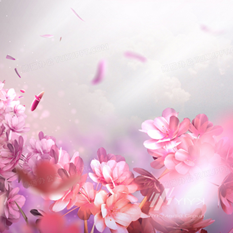 唯美梦幻花卉背景背景图片素材免费下载 熊猫办公