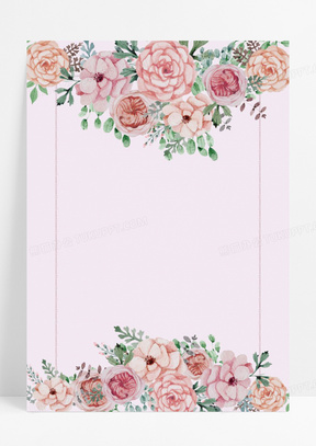 矢量古风水彩清新手绘花边文艺背景背景图片素材免费下载 古风背景 4709 4412像素 熊猫办公