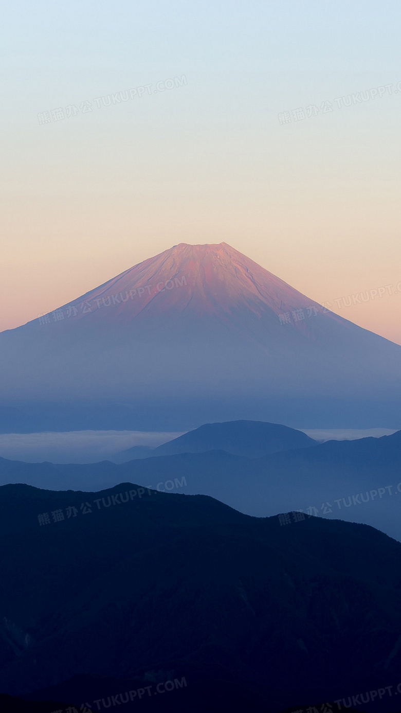 小清新日本富士山手机端h5背景背景图片素材免费下载 日本背景 1080 19像素 熊猫办公