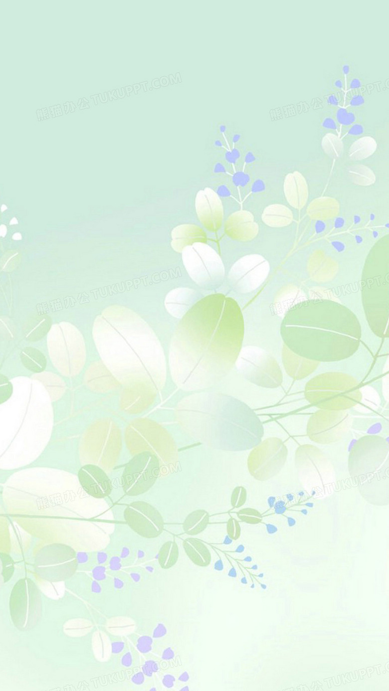 绿色清新小碎花背景背景图片素材免费下载 熊猫办公