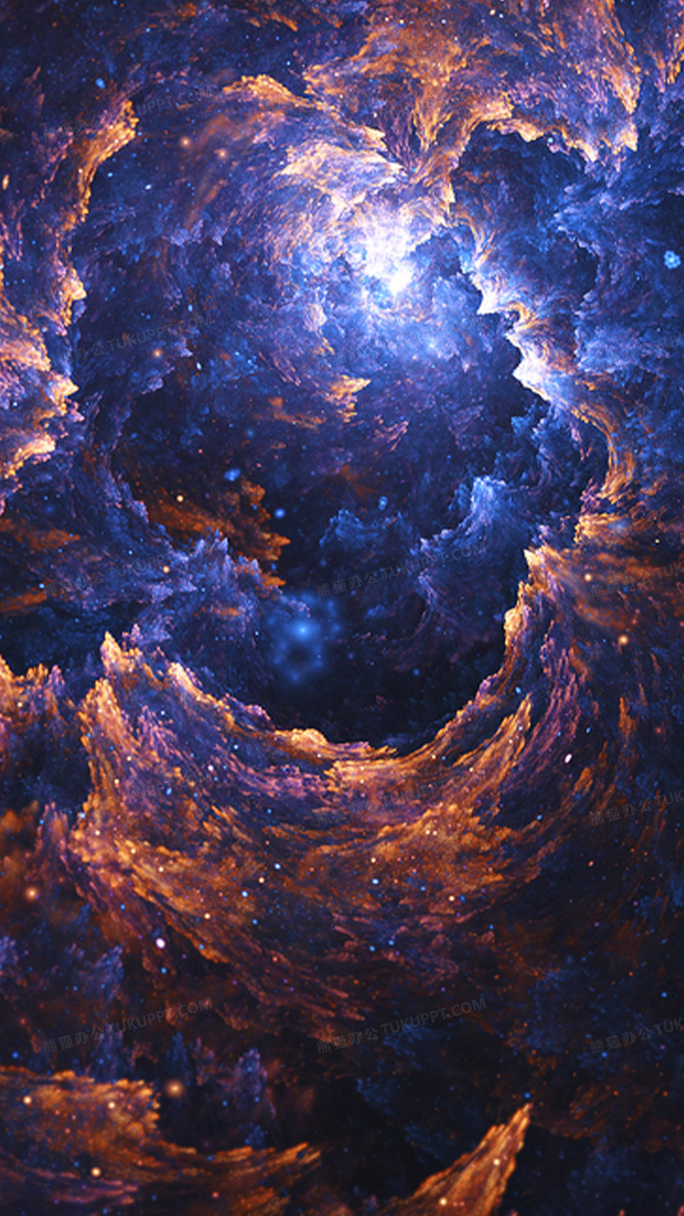 大气炫酷梦幻星空h5背景