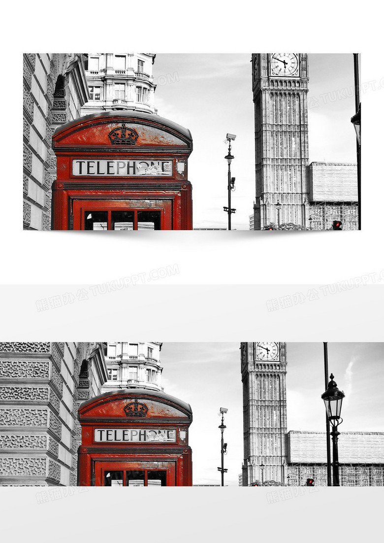 摄影伦敦红色电话亭