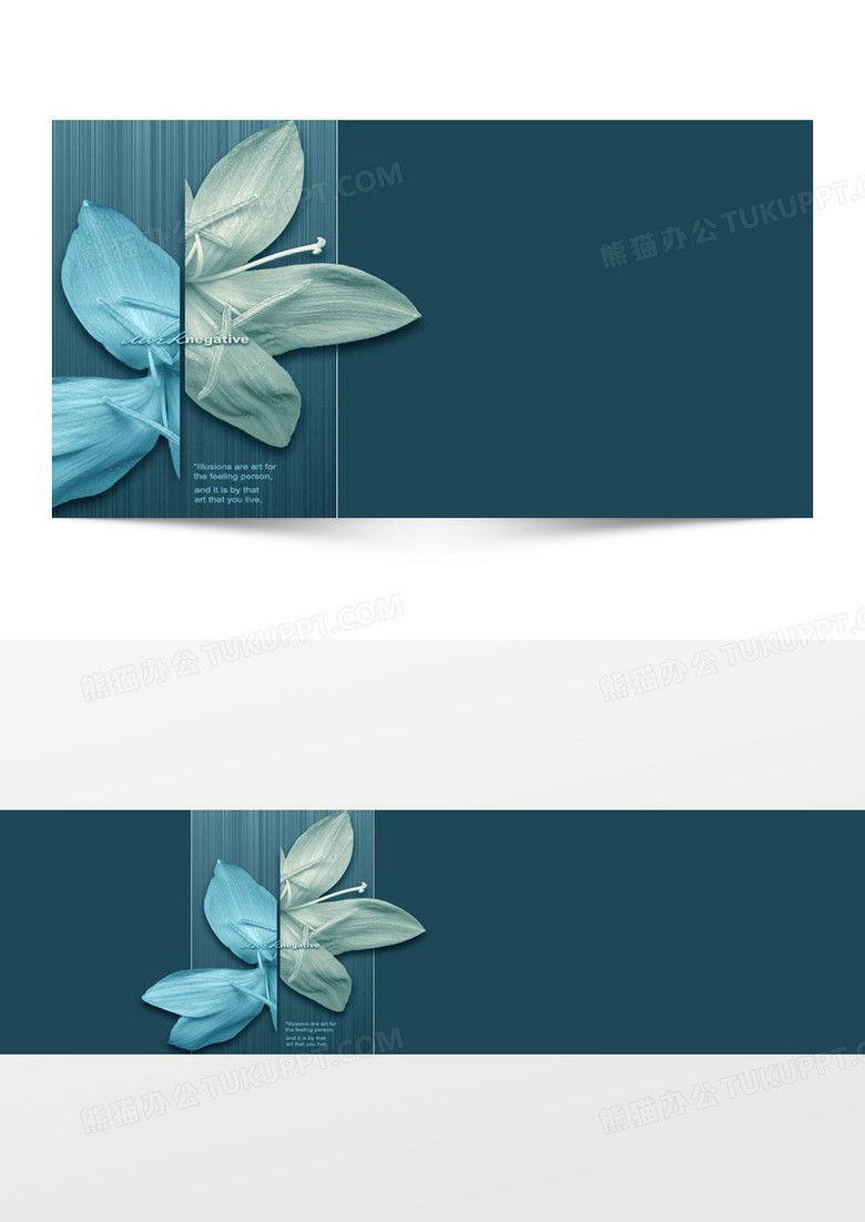 蓝色花瓣简洁banner