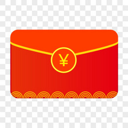 新年红包钱包矢量红包免抠元素