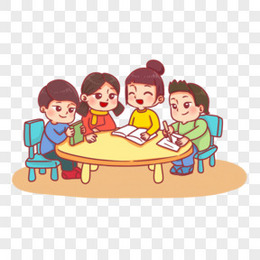 小组合作卡通图片素材_小组合作卡通PNG设计图片下载_熊猫办公