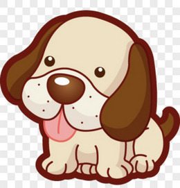 可爱小狗动物边框元素