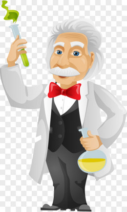 科学家老人  化学实验 卡通男人 科学家 科学实验