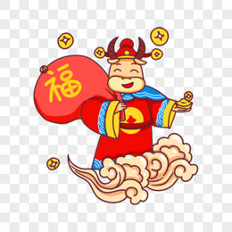手绘卡通正月习俗初一拜大年场景png图片素材免费下载 素材png 3000 3000像素 熊猫办公