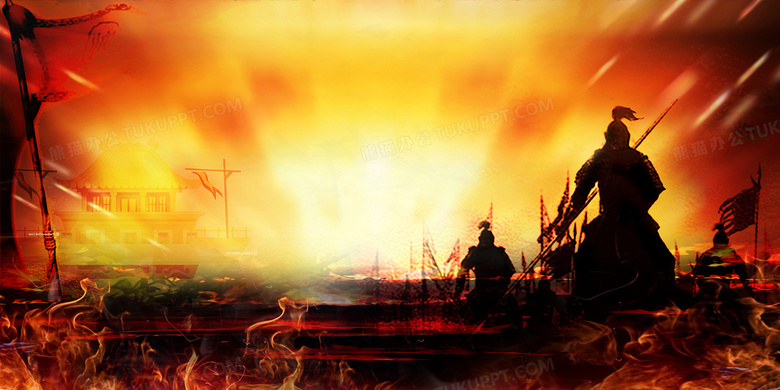 古代战场战争花木兰宣传背景背景图片素材免费下载_熊猫办公