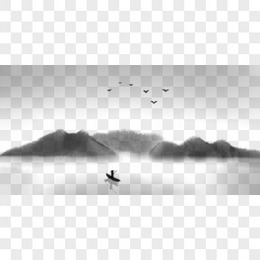 山水墨画图片 山水墨画素材 山水墨画png大全下载 熊猫办公