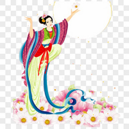 中秋嫦娥奔月png图片素材下载 嫦娥奔月png 熊猫办公