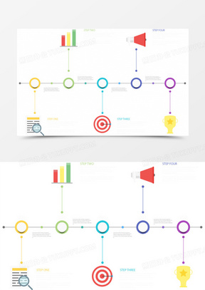 商务图表时间轴