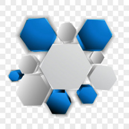 立体六边形图片素材 立体六边形png设计图片下载 熊猫办公