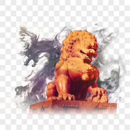 中国风石狮子