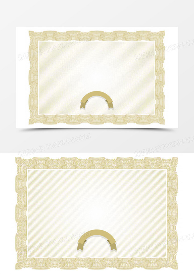 免抠元素 装饰图案 精美欧式花纹花边证书矢量素材