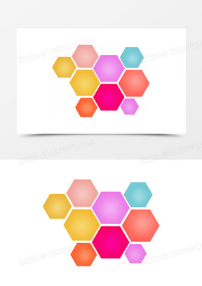 六角形素材 六角形图片 六角形免费模板下载 熊猫办公