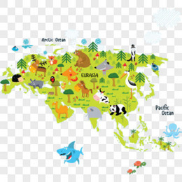 亚洲动物地图