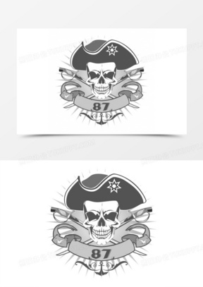 Piraten Flagge 素材庫向量圖