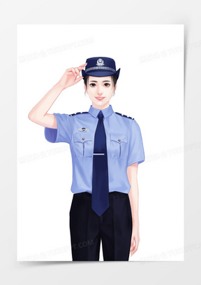 女警察素材 女警察图片 女警察免费模板下载 熊猫办公