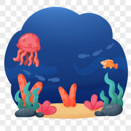 海底世界卡通图片素材 海底世界卡通png设计图片下载 熊猫办公