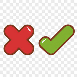 对号卡通图片_对号卡通素材_对号卡通PNG大全下载_熊猫办公