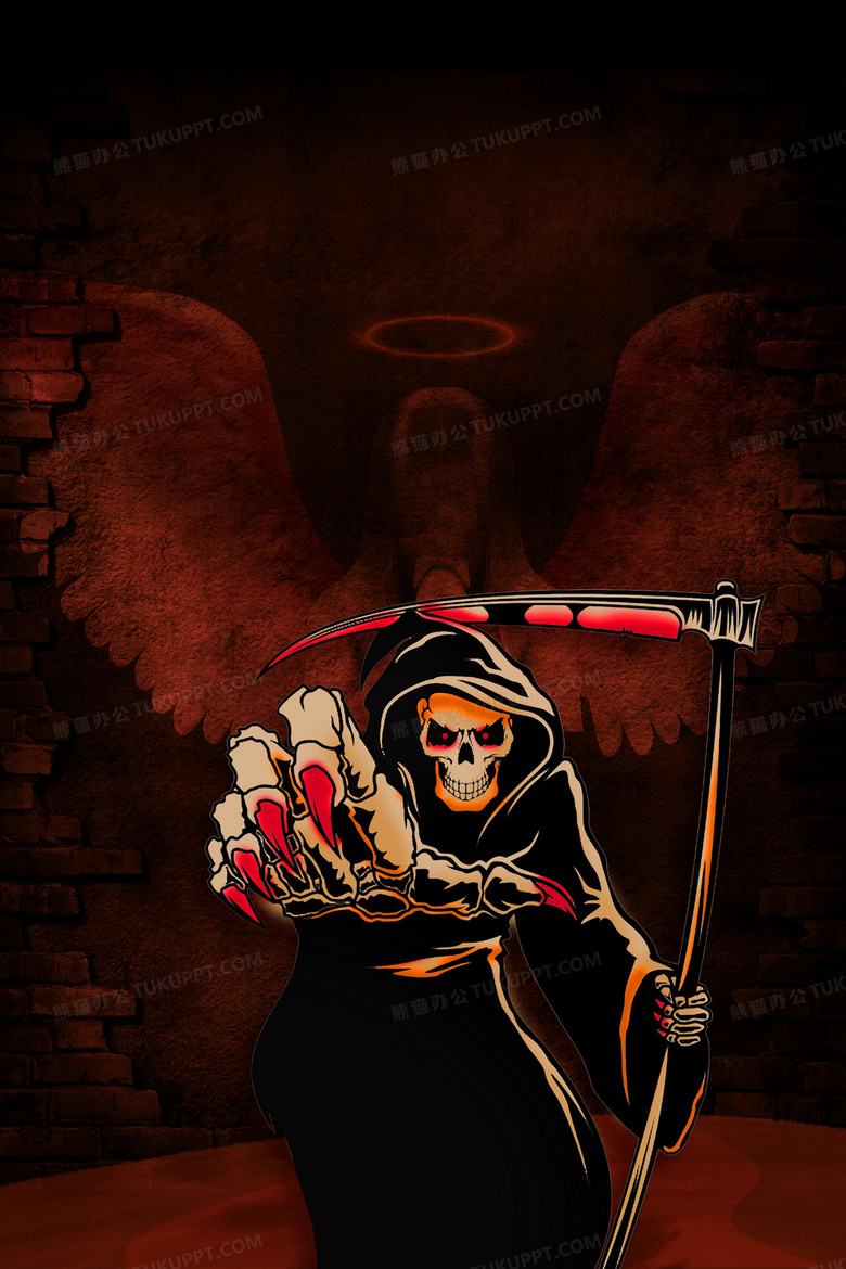 恶魔天使恐怖怪物背景背景图片素材免费下载 熊猫办公