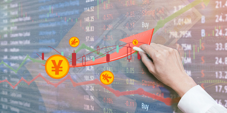 创意股市操作摄影合成金融背景背景图片素材免费下载_熊猫办公