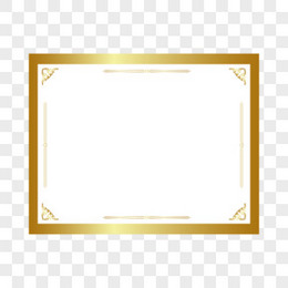 矢量金色荣誉证书奖状边框合集二素材