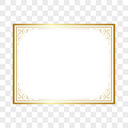 矢量金色荣誉证书奖状边框合集三素材