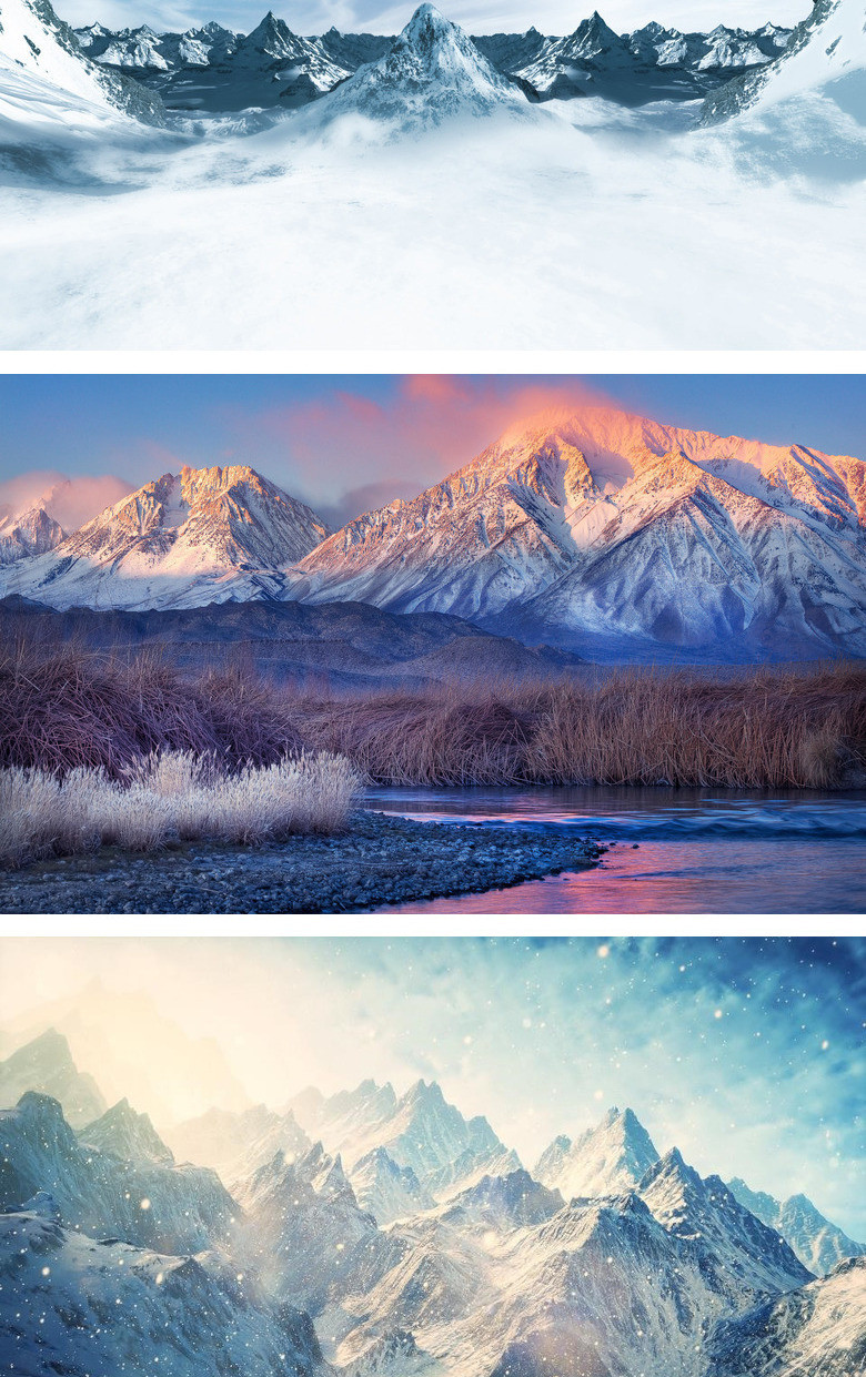 本作品内容为雄伟雪山风景ppt背景图片, 格式为 jpg, 大小7 mb, 图片