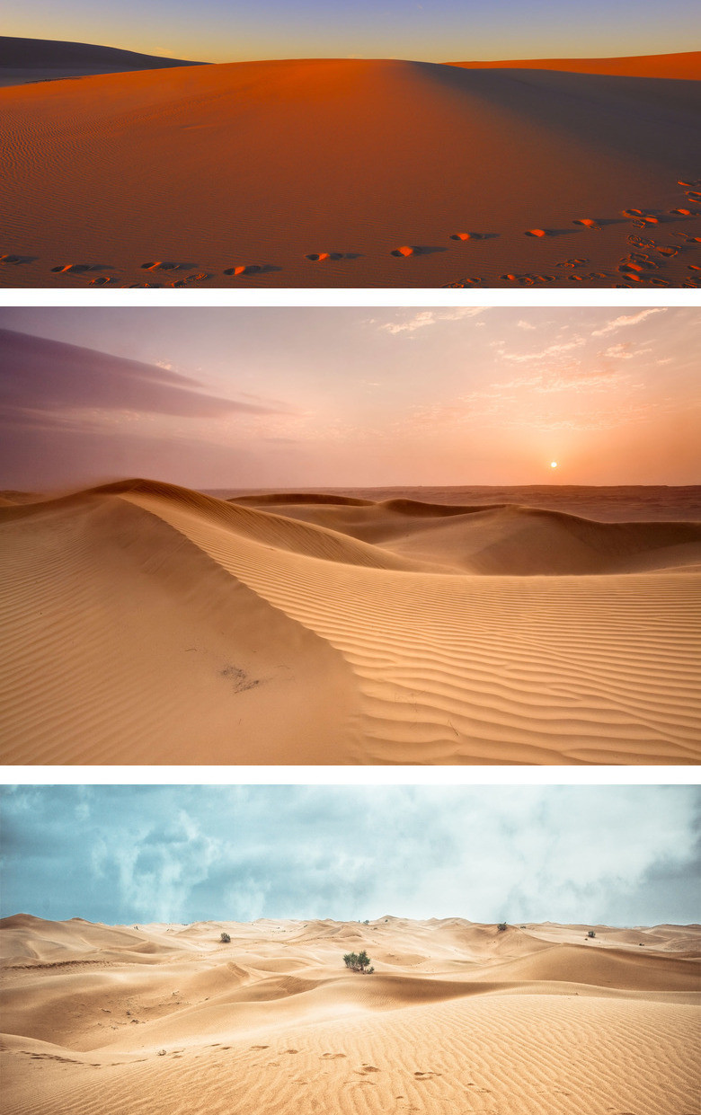 26张高清沙漠背景图片ppt模板下载_熊猫办公