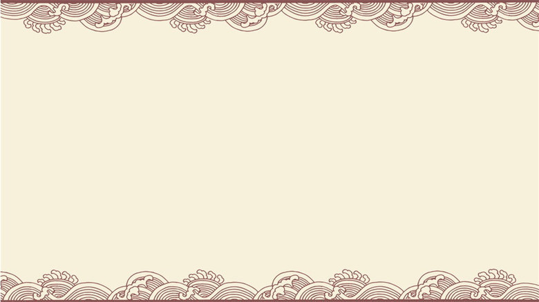 古典云纹边框背景图片ppt模板下载_熊猫办公